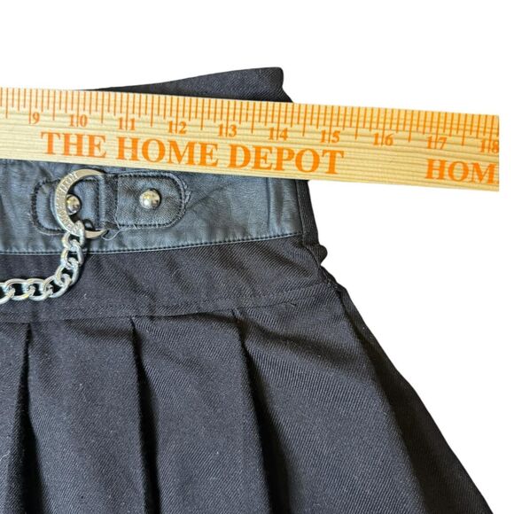 Royal Bones Pleated Mall Goth Mini Skirt Size Small - Picture 3 of 5